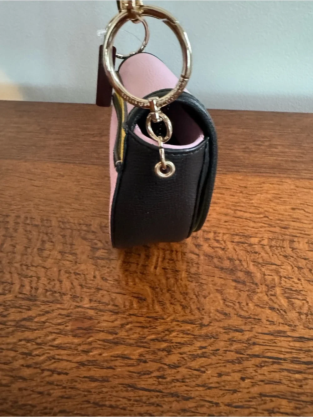 NWT Henri Bendel Mini Colorblock Saddle Bag Crossbody - Picture 4 of 14